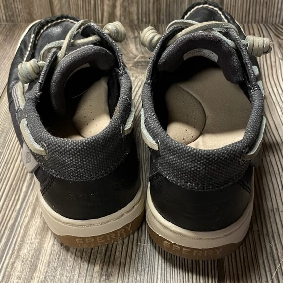 Brand New Women's Sperry Top-Sider Black & Gray Dock Shoes Size 6 - Picture 4 of 6